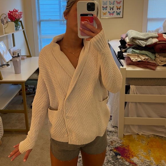 lululemon athletica Sweaters - lululemon beige knit button sweater size 4